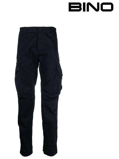 Stretch Satin Cargo Straight Pants Navy - CP COMPANY - BALAAN 2