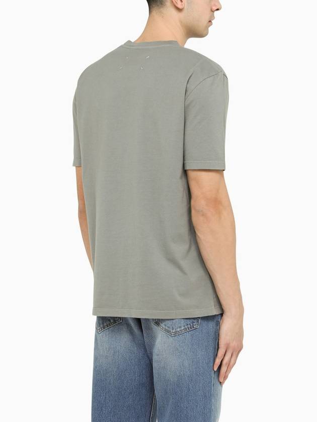 Organic Cotton Short Sleeve T-Shirt Grey - MAISON MARGIELA - BALAAN 4