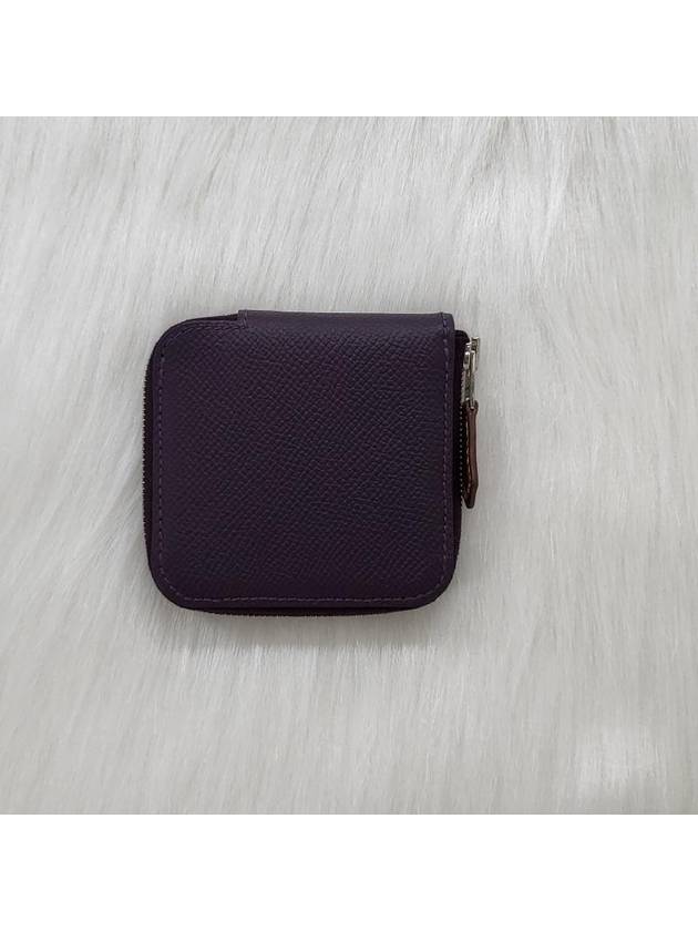 Silk'In Short Coin Wallet Purple - HERMES - BALAAN 4