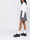 Women's 4 Bar Stripe Pleats Skirt Grey - THOM BROWNE - BALAAN 7