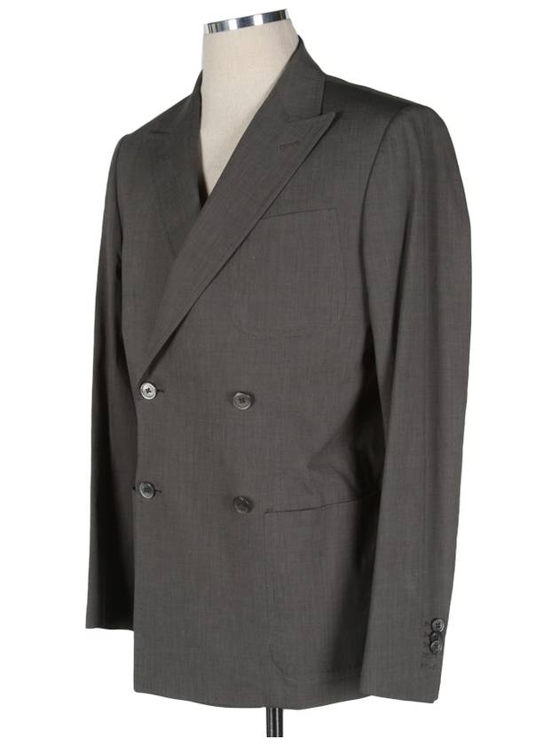 2177528 Gray Elastane Suit - CORNELIANI - BALAAN 2