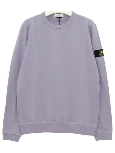 Kids Stretch Diagonal Fleece Sweatshirt Purple - STONE ISLAND - BALAAN 1