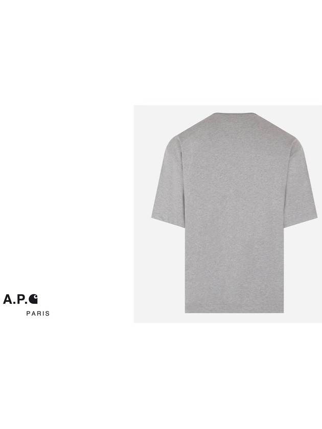 Jeremy Logo Short Sleeve T-shirt Grey - A.P.C. - BALAAN 4