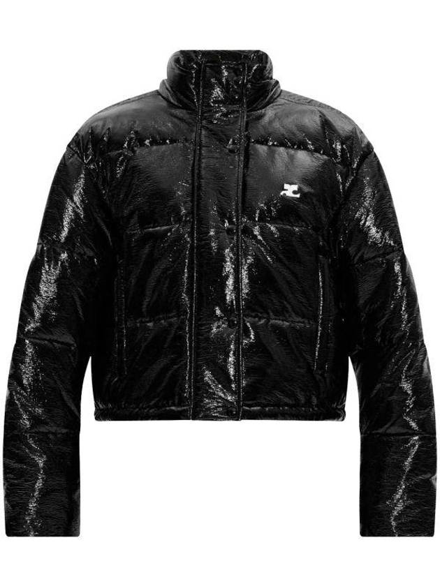 Vinyl Padding Jacket Black - COURREGES - BALAAN 2