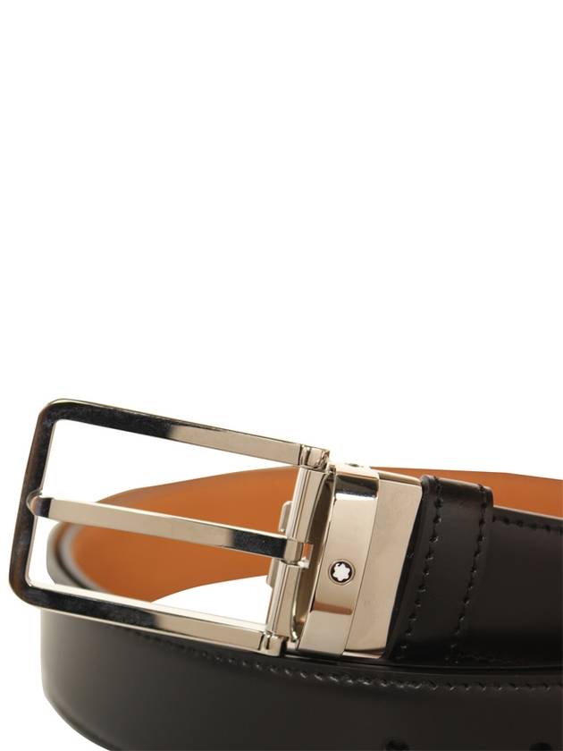 Color Pin Buckle Leather Belt Black - MONTBLANC - BALAAN 5