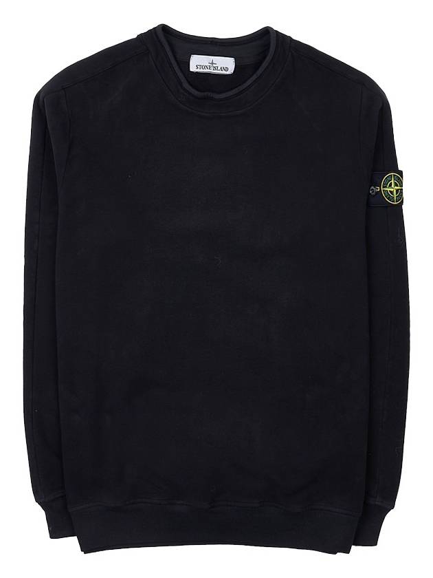 Stretch Cotton Fleece Mock Turtleneck Sweatshirt Black - STONE ISLAND - BALAAN 10