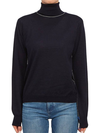 Women's Work In Progress Turtleneck Navy - MAISON MARGIELA - BALAAN 2