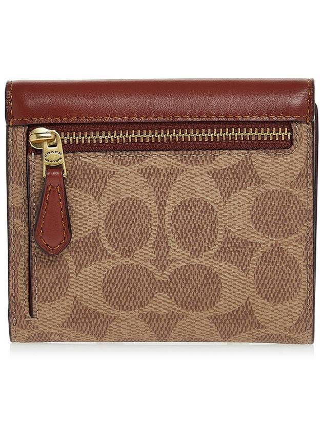 Women s Win Small Bicycle Wallet C2329 TAN RUST - COACH - BALAAN 3