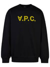 Logo Cotton Sweatshirt Black - A.P.C. - BALAAN 1