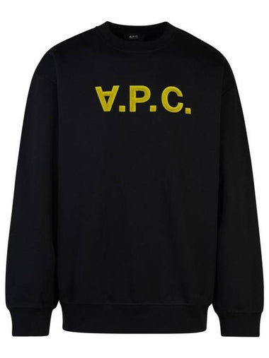 Logo Cotton Sweatshirt Black - A.P.C. - BALAAN 1