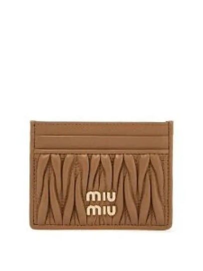 Materasse Nappa Leather Card Wallet Caramel - MIU MIU - BALAAN 2