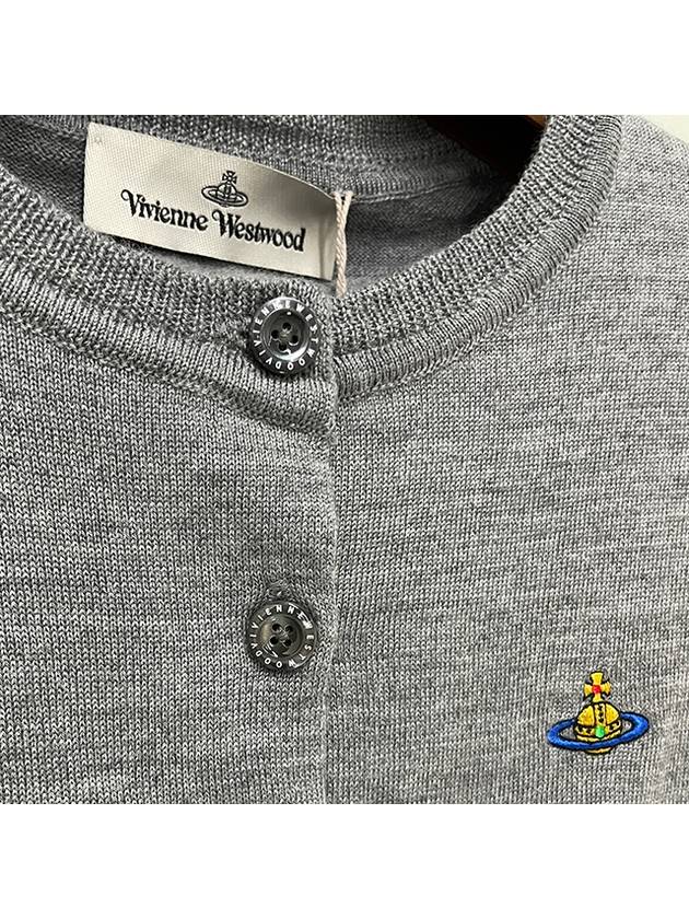 Bea Cropped Cardigan Grey - VIVIENNE WESTWOOD - BALAAN 7