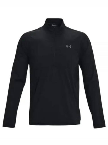 Men's UA Storm Windstrike Half Zip Long Sleeve T-Shirt Black - UNDER ARMOUR - BALAAN 1