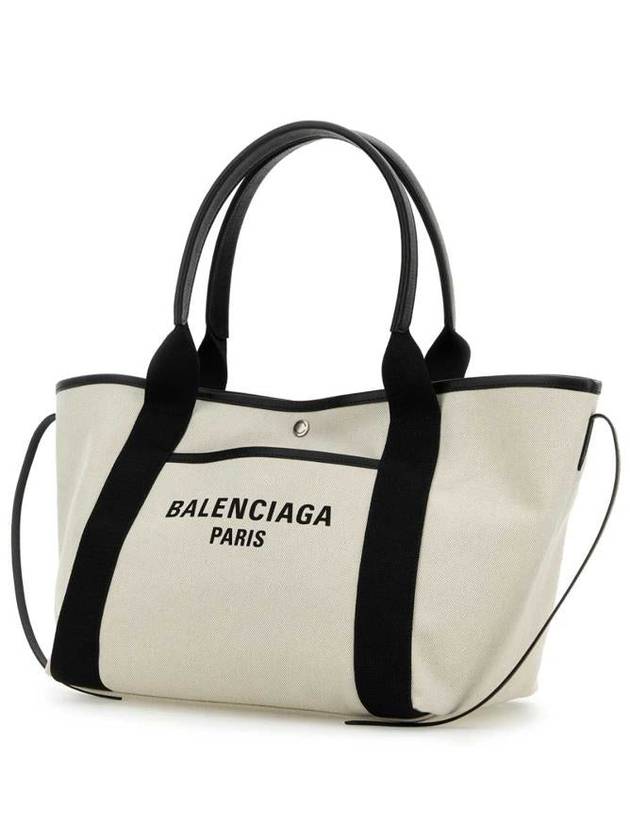 Women s Biarritz Medium Tote Bag Beige Black - BALENCIAGA - BALAAN 3