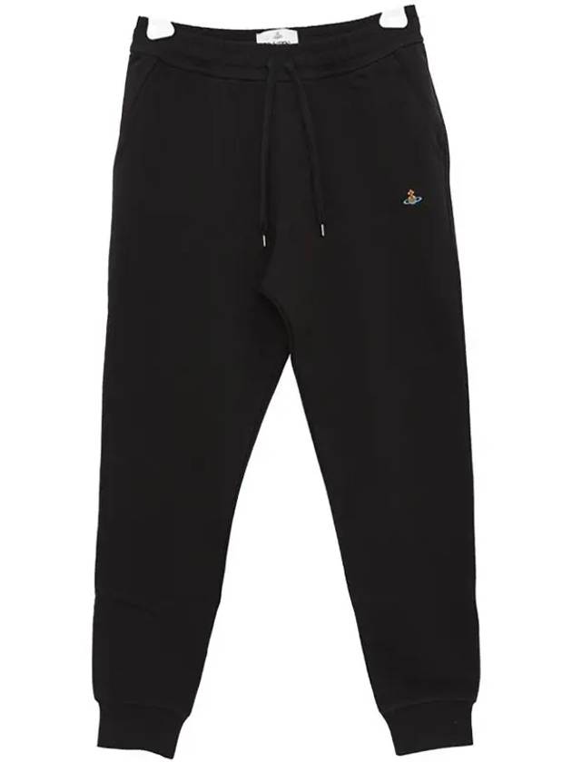 Women's ORB Embroidered Logo Classic Jogger Track Pants Black - VIVIENNE WESTWOOD - BALAAN 5