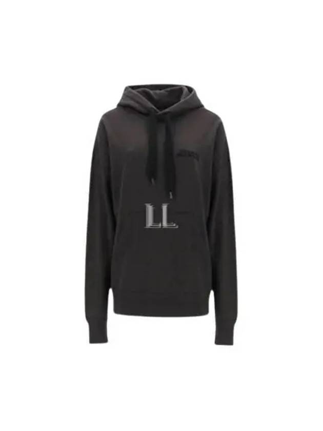 Isabel Marant Scott Logo Hoodie Top Fade Black - ISABEL MARANT - BALAAN 2