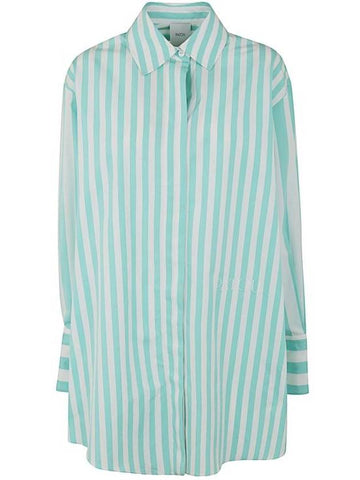 Short Dress DR08601685060 5060 MIX GREEN LARGE STRIPES - PATOU - BALAAN 1