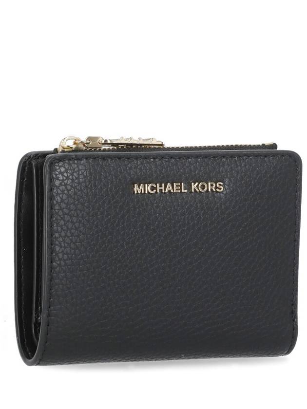 Logo Zipper Half Wallet Black - MICHAEL KORS - BALAAN 3