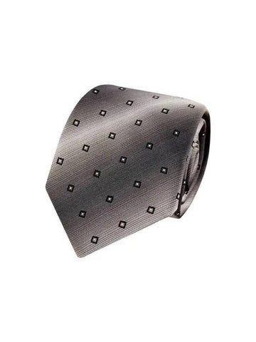 ARMANI 30 9 29 Men s Square Gradient Silk Tie Gray 271455 - EMPORIO ARMANI - BALAAN 1