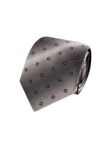 Men s Square Gradient Silk Tie Gray 271455 - EMPORIO ARMANI - BALAAN 1