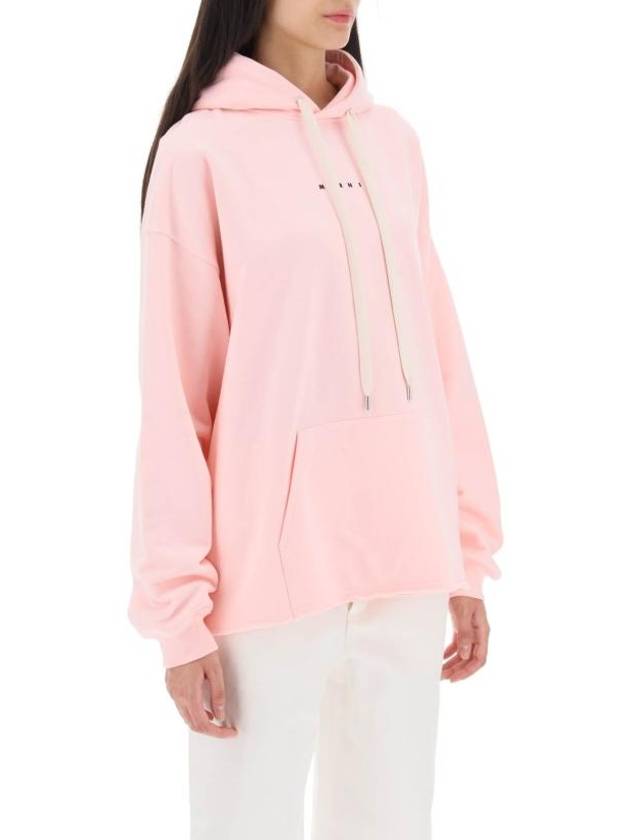 Logo Print Hooded Top Pink - MARNI - BALAAN 3