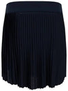 Women's Binx Pleated Skirt Navy - J.LINDEBERG - BALAAN 3