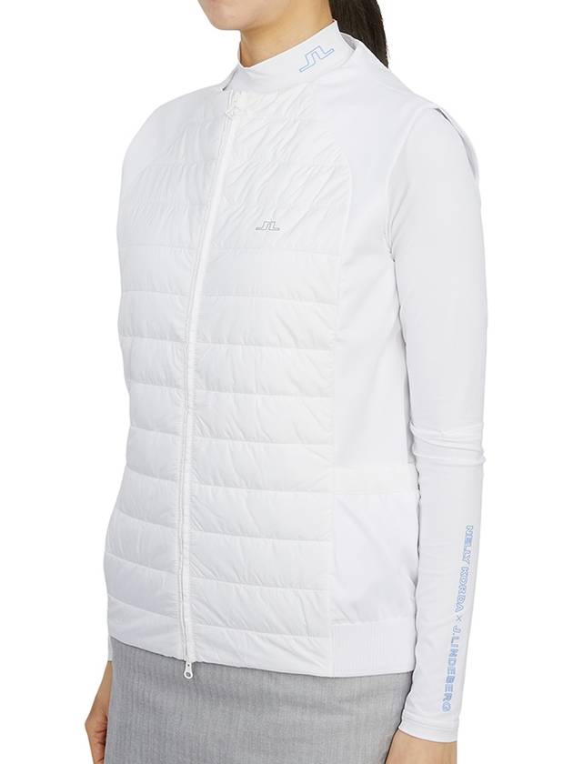 Nelly Korda Padded Vest White - J.LINDEBERG - BALAAN 4