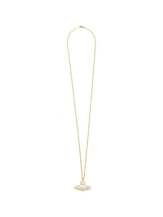 Thin Lines Flat ORB Necklace Gold - VIVIENNE WESTWOOD - BALAAN 2