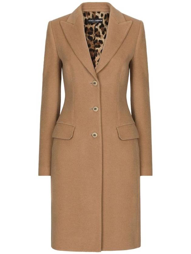 Shape Midi Single Coat Camel - DOLCE&GABBANA - BALAAN 1