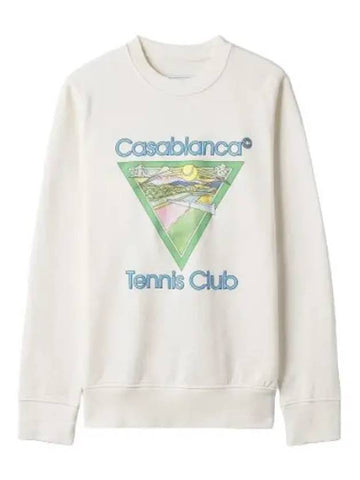 Tennis Club Icon Sweatshirt White MS22JTP001TENNISCLUBICON T Shirt - CASABLANCA - BALAAN 1