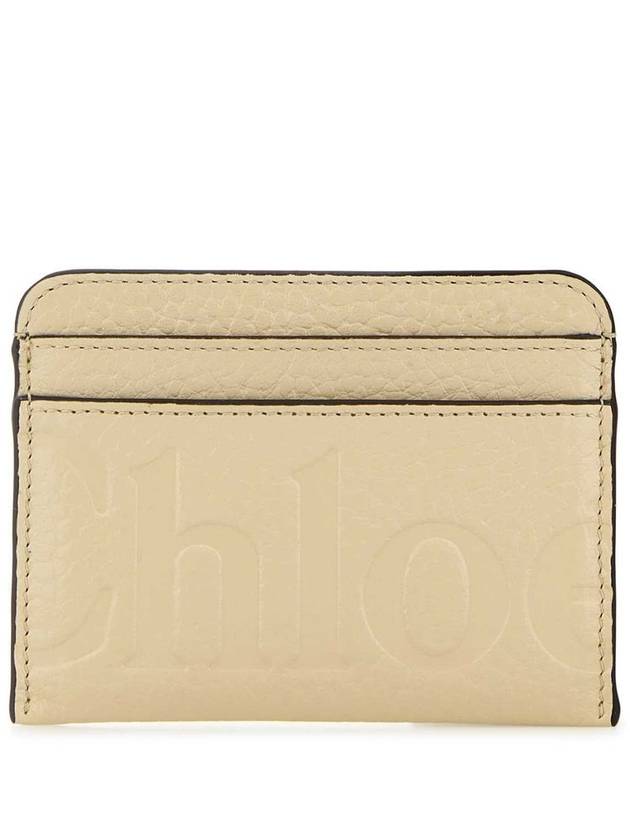 Logo Debossed Leather Card Wallet Yellow - CHLOE - BALAAN 2