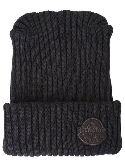 Wool Beanie Black - MONCLER - BALAAN 2