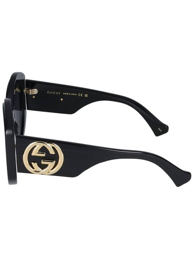 Round Acetate Sunglasses Black - GUCCI - BALAAN 4