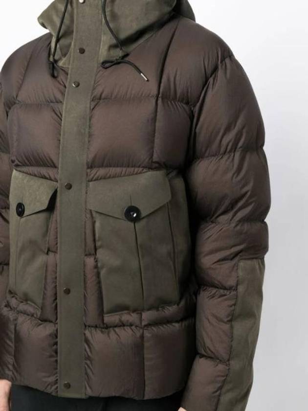 Tempest Combo Down Jacket Brown - TEN C - BALAAN 5