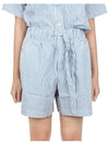 Poplin Striped Pajama Short Pants SWS PB - TEKLA - BALAAN 7