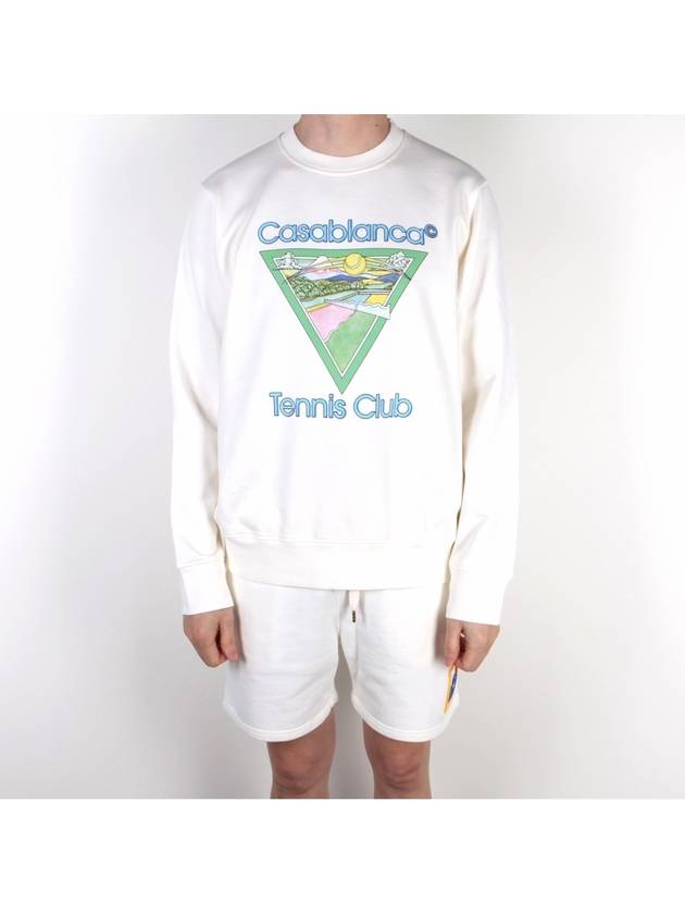 Tennis Club Icon Sweatshirt White - CASABLANCA - BALAAN 2