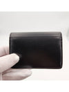 Triomphe Shiny Calfskin Flap Card Wallet Black - CELINE - BALAAN 8