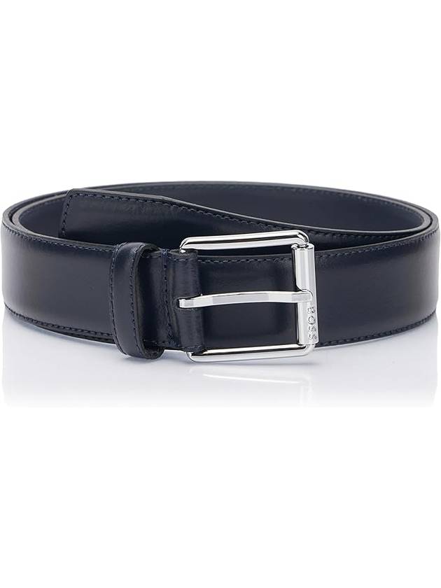 Roller Buckle Leather Belt Navy - HUGO BOSS - BALAAN 2