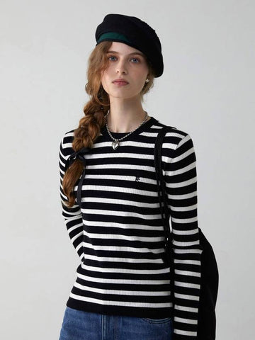 Logo Stripe Long Sleeve Knit 5COLOR - ITER - BALAAN 1