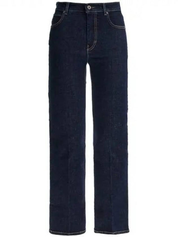 WEEKEND Max Mara RAPALLO Bag Logo Patch Denim Pants - WEEKEND MAX MARA - BALAAN 1