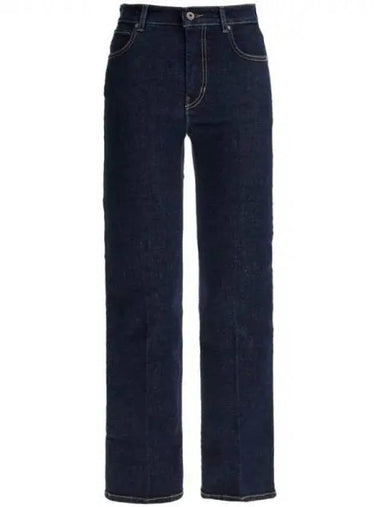 WEEKEND Max Mara RAPALLO Bag Logo Patch Denim Pants - WEEKEND MAX MARA - BALAAN 1