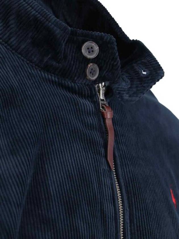 Pony Corduroy Bomber Jacket Navy - POLO RALPH LAUREN - BALAAN 5