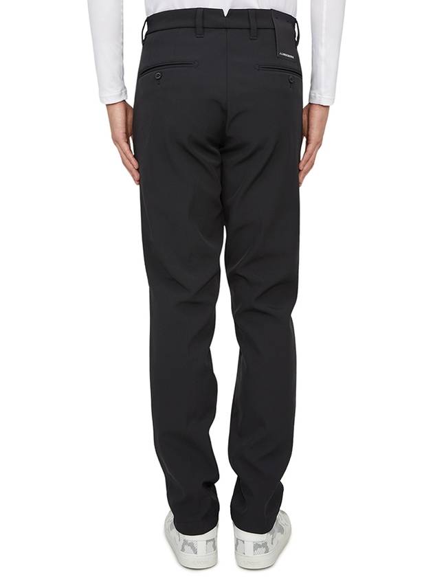 Ellott Bonded Fleece Straight Pants Black - J.LINDEBERG - BALAAN 4