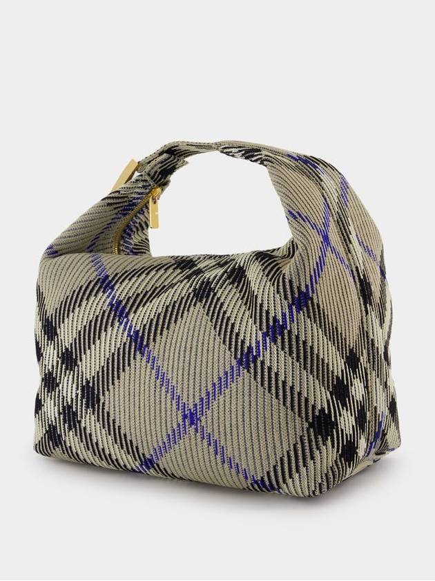 Peg Duffel Check Medium Tote Bag Lichen - BURBERRY - BALAAN 3