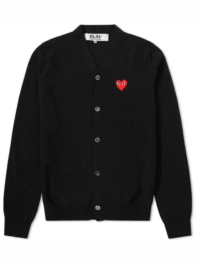 Red Waffen Cardigan Black - COMME DES GARCONS - BALAAN 2