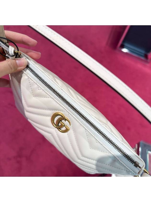 GG Marmont Shoulder Bag White - GUCCI - BALAAN 8