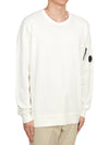 Light Fleece Sweatshirt White - CP COMPANY - BALAAN 4