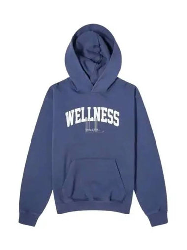 Wellness logo print hood navy HOAW2313NA - SPORTY & RICH - BALAAN 1