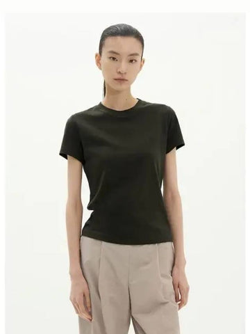 Women s Apex Cotton Tiny T shirt Dark Olive Domestic Product GM0024052169573 - THEORY - BALAAN 1