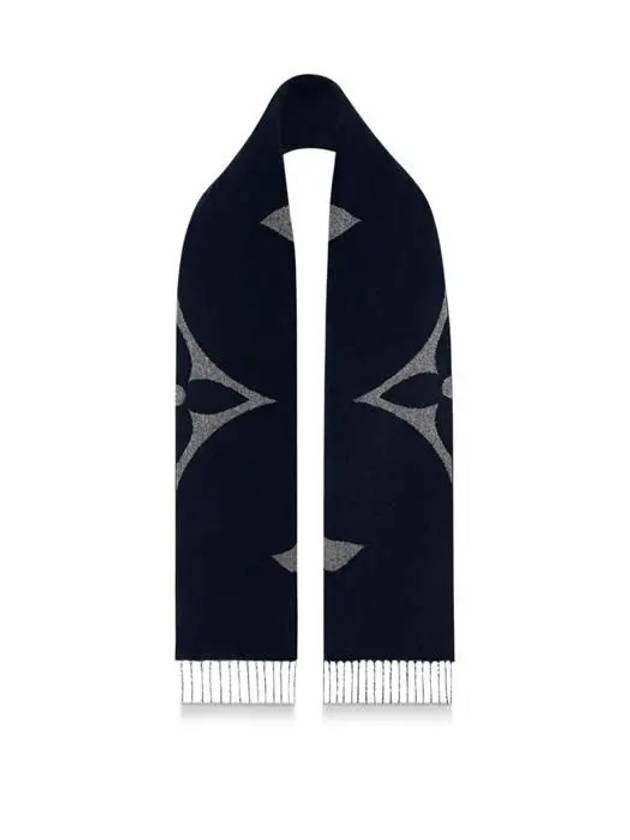 Men's Monogram Giant Scarf Navy - LOUIS VUITTON - BALAAN 3